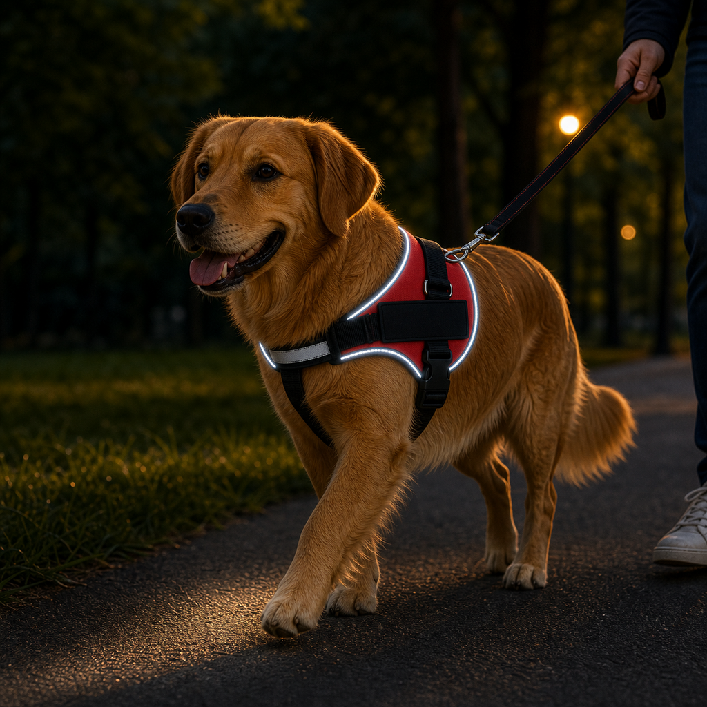 Shoplunvella reflective trim for low-light dog walks