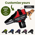 Shoplunvella red custom reflective no-pull dog harness